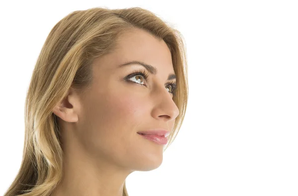 Close-Up Of Beautiful Woman Looking Away — Stock Photo, Image