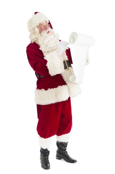 Santa claus writing lijst — Stockfoto