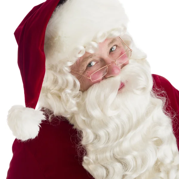 Closeup portret van santa claus — Stockfoto