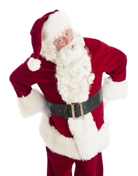 Angry Santa Claus Standing With Hands On Hips — Stock Photo, Image