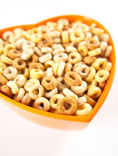Multigrain Cheerios Cereal Shaped into Heart