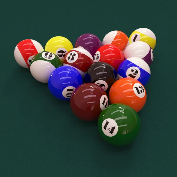 Billiard balls — Stock Photo, Image