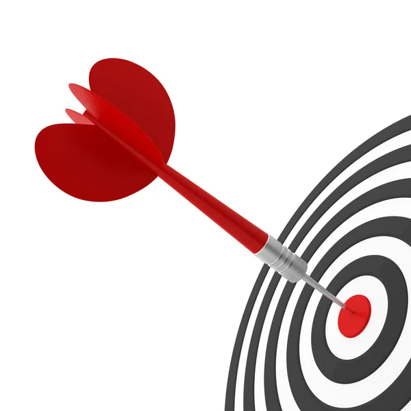 Dart on target — Stock Photo, Image