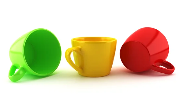 Tazas de colores — Foto de Stock