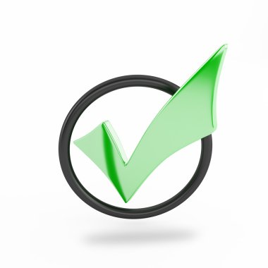 onay işareti Evet simgesini daire