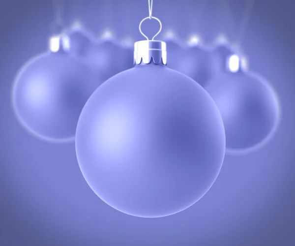 Рождественские балы крупным планом — стоковое фото