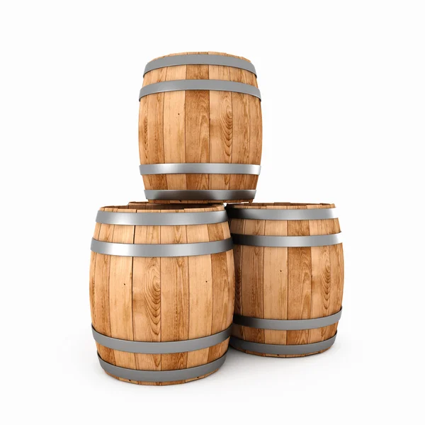 Wooden barrels — Stock Photo, Image