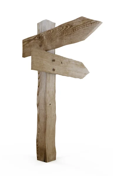 Signo de flecha de madera vieja — Foto de Stock