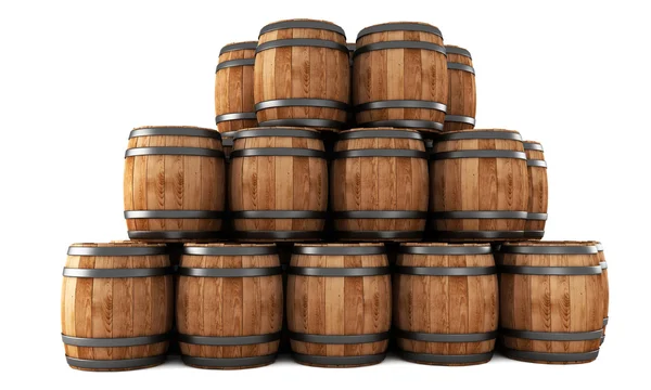 Stack of barrels — Stock Photo, Image