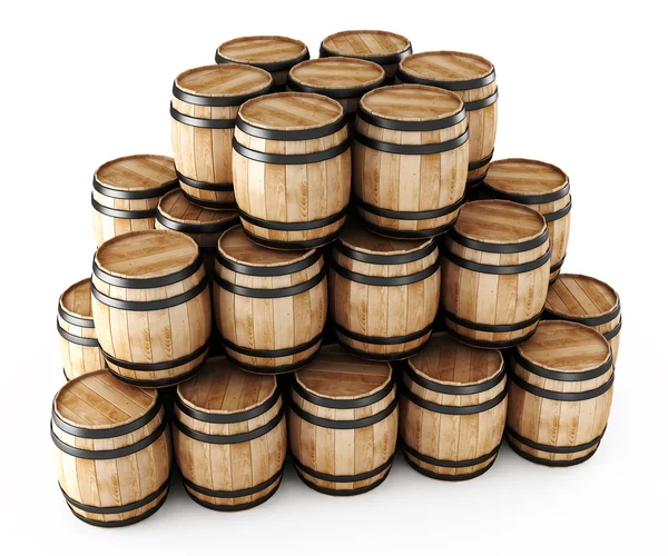 Stack of barrels — Stock Photo, Image