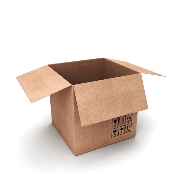 open cardboard box png