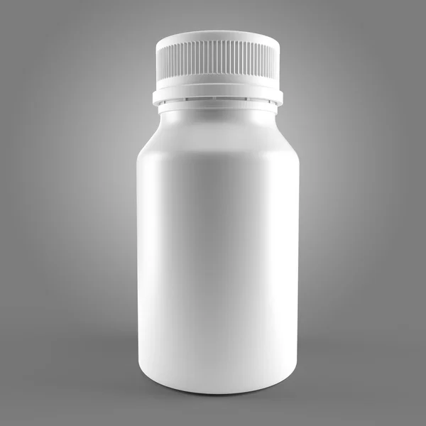 Frasco blanco para medecine — Foto de Stock