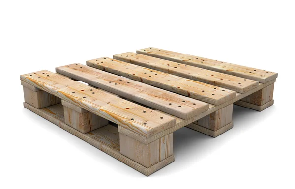 3d wooden pallet — Stock Photo, Image