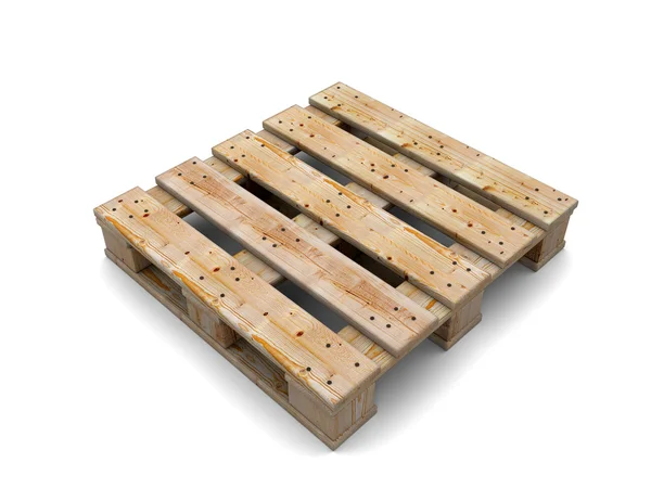 3d wooden pallet — Stock Photo, Image