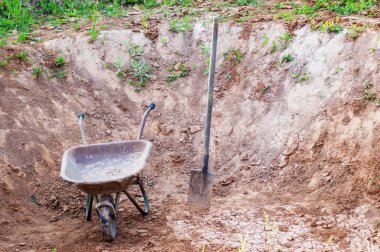 kürek ve el arabası