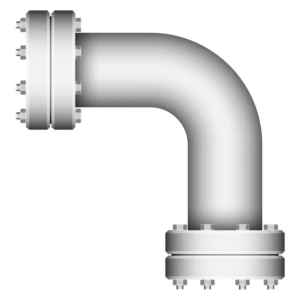 Elemento angolo tubo — Vettoriale Stock