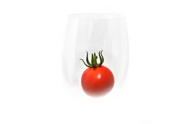 Tomate im Glas — Stockfoto