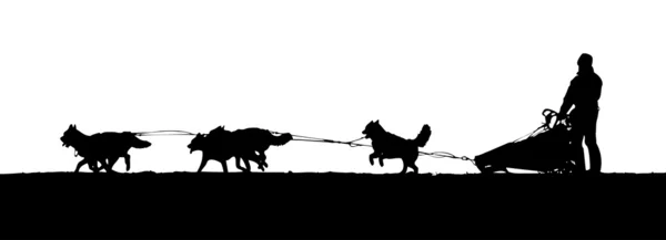 Сани для собак — стоковый вектор