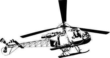 helikopter siluet