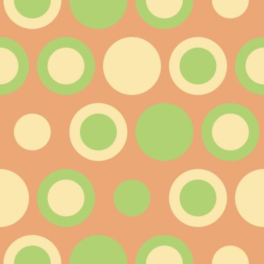 Retro çember vektörü pürüzsüz desen