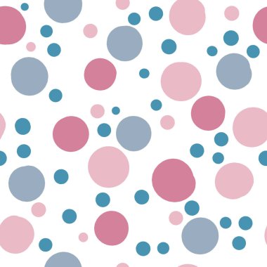 Farklı boyutlarda noktalar. Konfeti pürüzsüz desen.