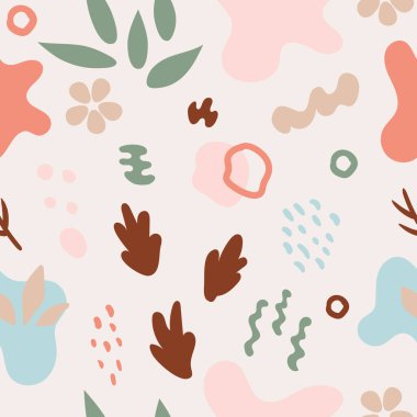 Pastel soyut yaz pürüzsüz desen