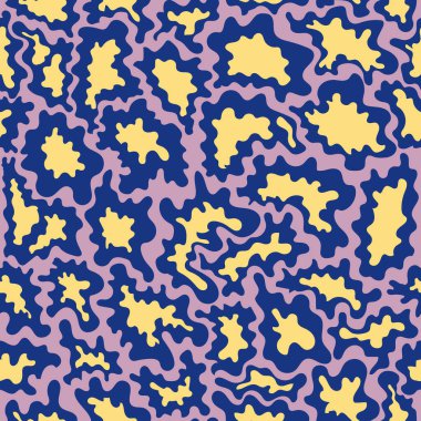 Soyut vektör dikişsiz kamuflaj tekstil deseni