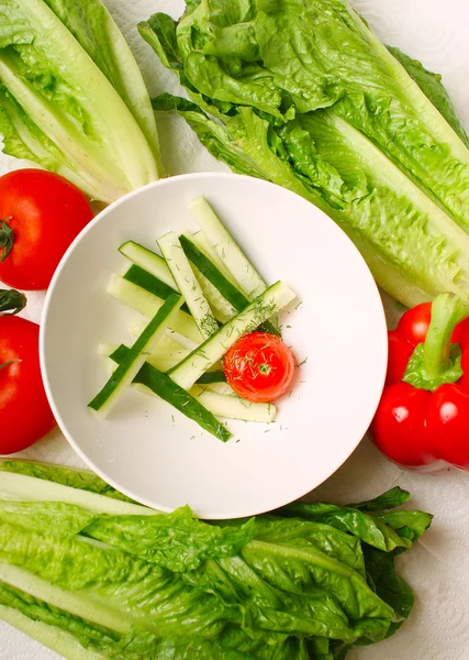 Sağlıklı vejetaryen salatası