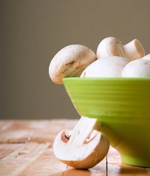 Fresh champignon mushrooms — Stock Photo, Image