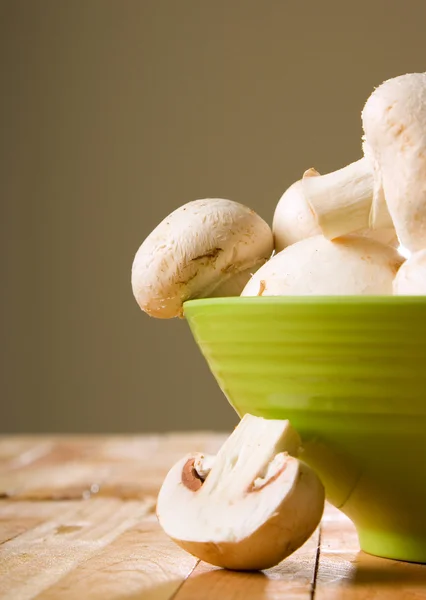 Fresh champignon mushrooms — Stock Photo, Image