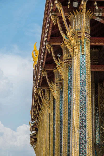 Πυλώνες της wat phra kaew, το ναό του σμαραγδένιο Βούδα, Μπανγκόκ, — Φωτογραφία Αρχείου