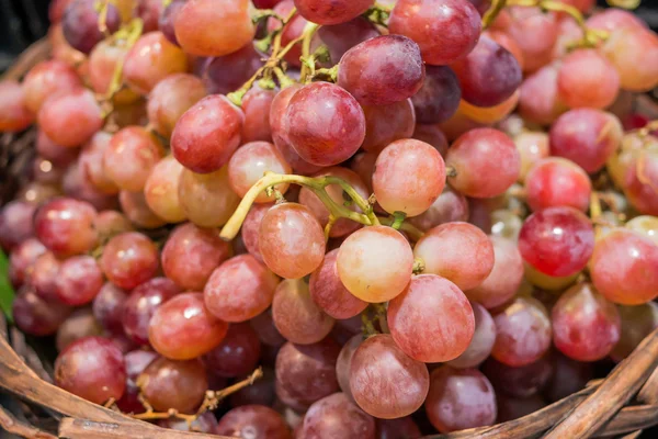Close up grape on fruit stall — Stock Photo, Image