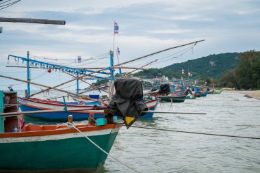 eski Tayland balıkçı teknesi