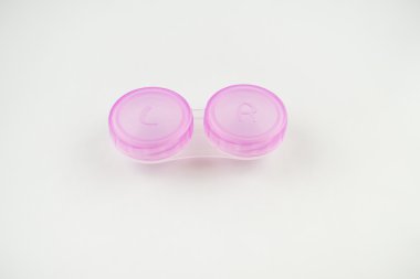 pembe Kontakt lens case
