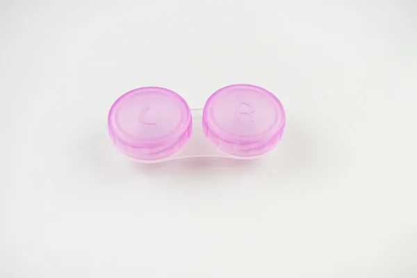 Pink Contact lens case — Stock Photo, Image