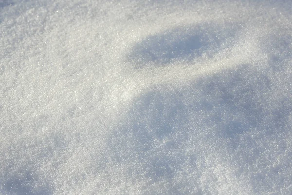 Sneeuw Grond Besneeuwd Oppervlak Zonnige Dag — Stockfoto