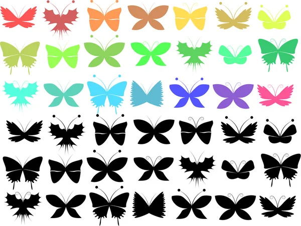 Butterfly set — Stock Photo, Image