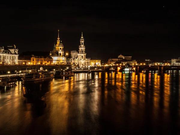 Dresda di notte — Foto Stock