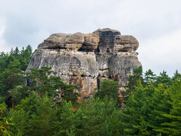 Formações de arenito em Bohemian Paradise — Fotografia de Stock