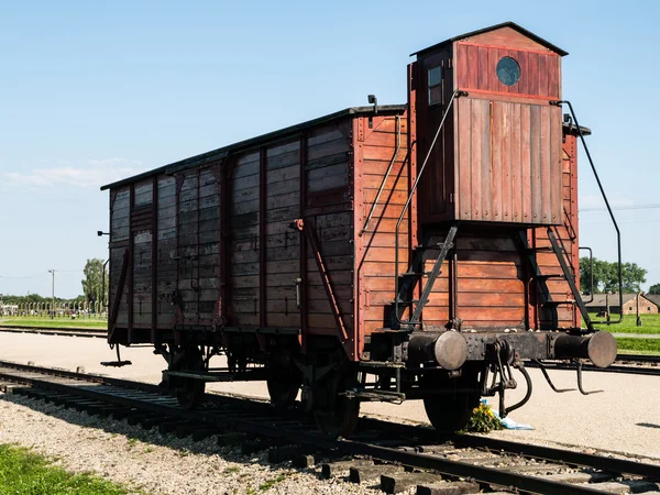 Transporte vagon en Birkenau — Foto de Stock