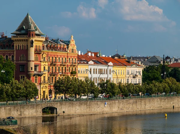 Smetana's Riverbank in Prague — Stock Photo, Image