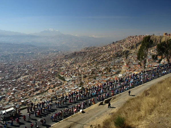 Парад в Ла-Пасе — стоковое фото