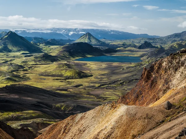 Islandzki krajobraz wokół laugavegue trek — Zdjęcie stockowe