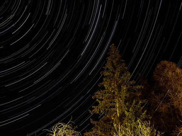 Startrails — Stockfoto