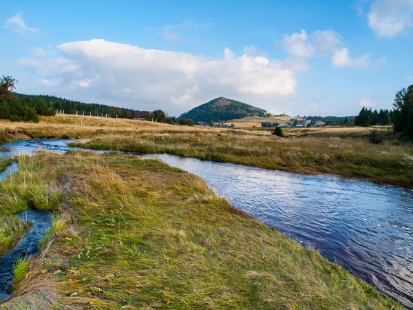 Bukovec hill and Jizerka village — Stock Photo, Image