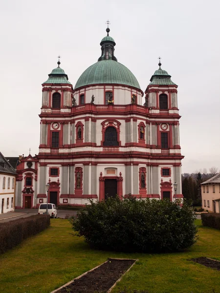 Basilica Minor in Jablonne v Podjesedi — Stock Photo, Image