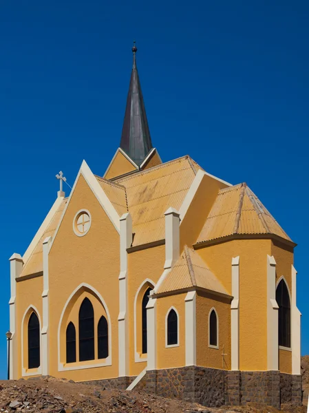 Kościół luterański w Lüderitz — Zdjęcie stockowe