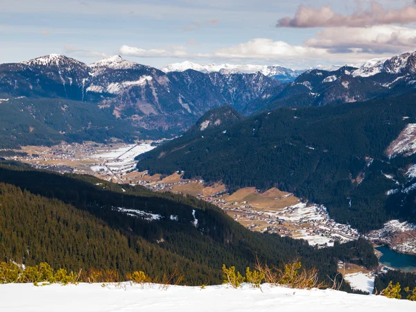 Alpské údolí — Stock fotografie