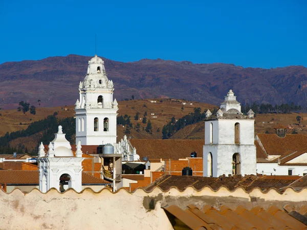 White towers of Sucre — Stock Photo, Image