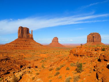 Three Buttes of Monument Valley clipart